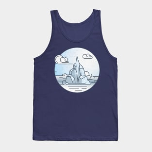 Ice mountain landscape Tank Top